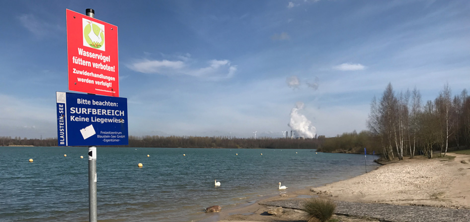 Windsurfen am Blausteinsee