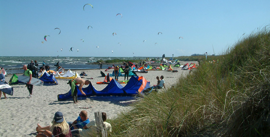 Windsurfen und Kitesurfen am Grünen Brink auf Fehmarn