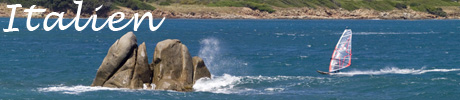 Windsurfen in Sardinien/Italien