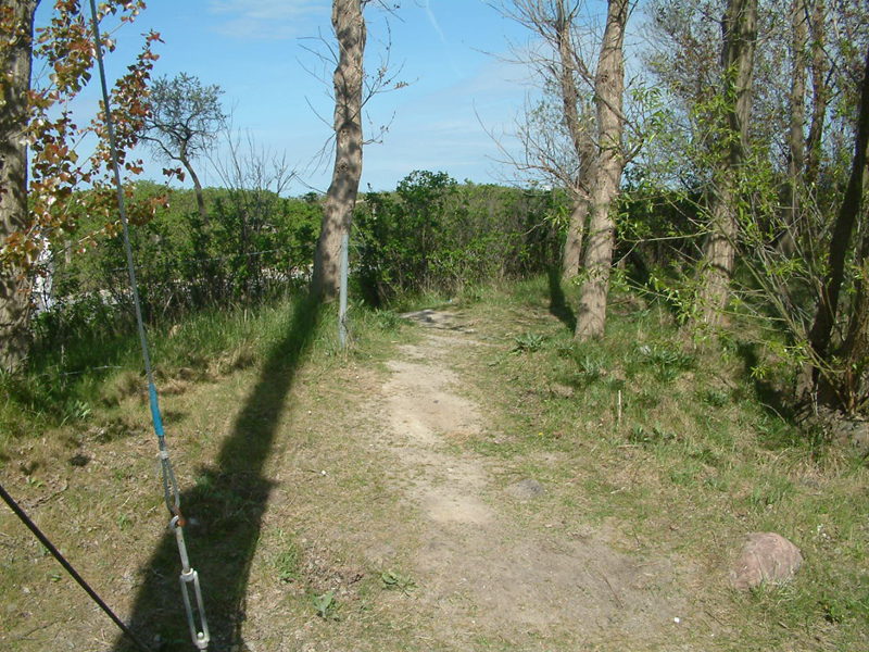 "Halboffizieller" Durchgang zur Promenade