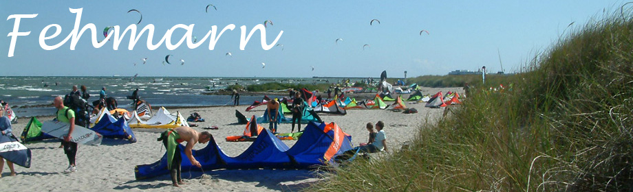 Badestrand am Grünen Brink auf Fehmarn bei Ostwind