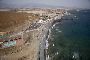 Blick bis zum Mosca Point und Arinaga