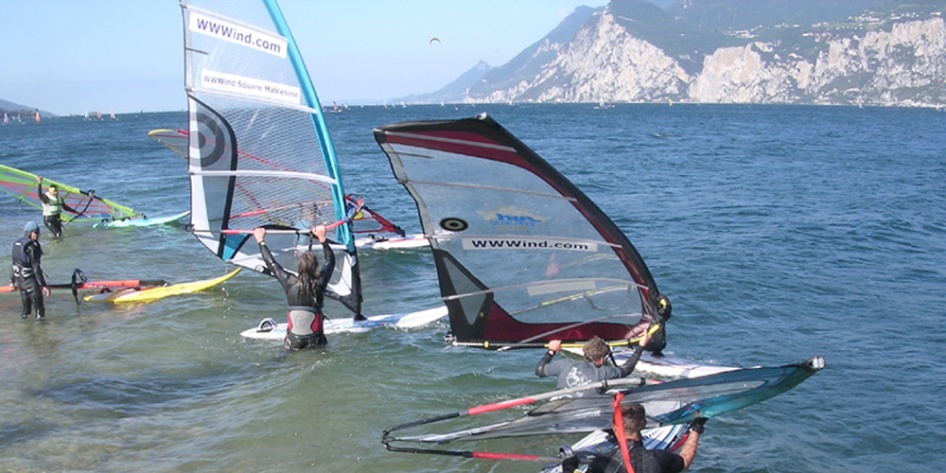 Windsurfen und Kitesurfen am Gardasee