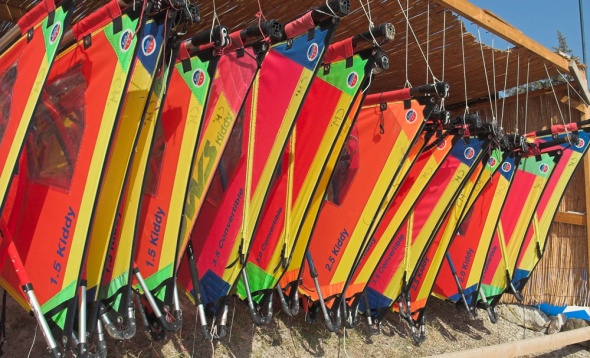 Segellagerung in der Surfschule