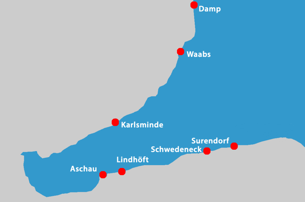 Karte Eckernförder Bucht