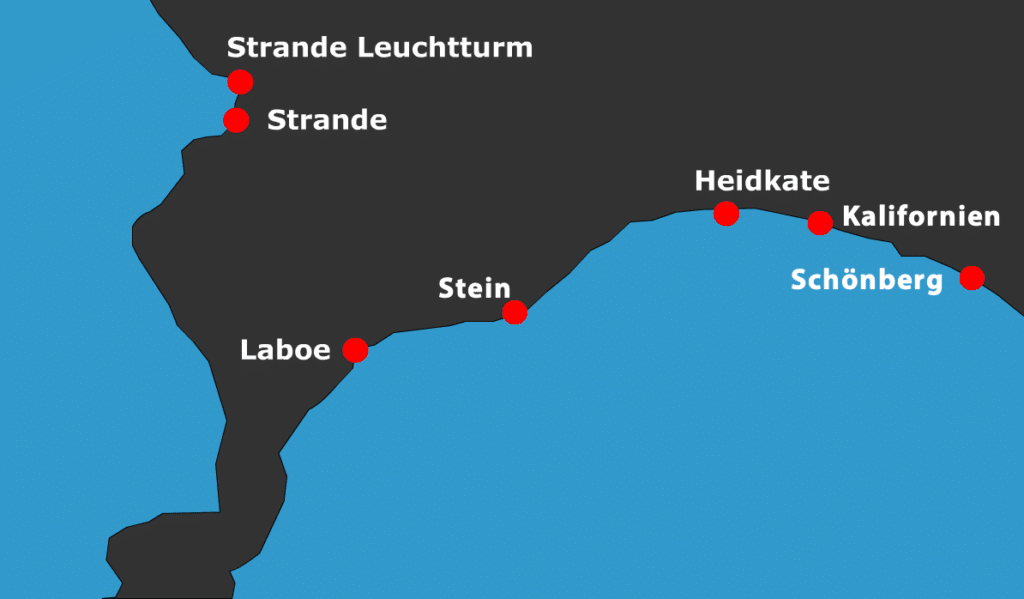 Spotkarte Kieler Bucht